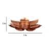 Flower Tealight Holder Set Of 4 In Copper Colour