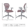 Aaeroa Low Back Ergonomic Chair in Brown Colour