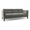 Lewis Sofa Set (Colour : Ash Grey Velvet, Cushion : Soft, Seater : 3+2+1)