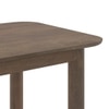 Dane Solid Wood 4 Seater Dining Table with 4 Dane Solid Wood Dining Chair (Finish: Danish Walnut)