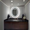 Oval Shape Lighted LED Mirror Modern  Vanity Mirror
