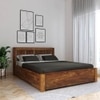 Sable Platform Queen Storage Bed In Brown Finish