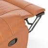 Lebowski Leatherette One Seater Manual Recliner in Tan Leatherette Colour