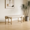 Roma Aureline Metal Bench in Grey Finish