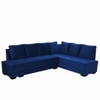 Melo 3 Seater Fold Out Sofa cum Bed  in Navy Blue Colour