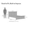 Fidora Solid Wood Queen Size Bed Without Storage (Mahogany Finish)