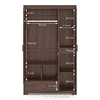 Hilton 3 Door 2 Drawer Wardrobe With Mirror and Lock in Chestnut Acacia Finish