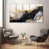 The Castle Decor Marble Abstract Art Wall Painting Wooden Framed  Painting 27x48 Inch Style 3