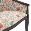 Florence Two Seater Sofa -Finish- Mahogany, Fabric - Calico Floral Retreat