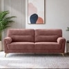 Osbert Velvet 3 Seater Sofa in Pink Color