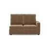 Apollo Compact Sofa (Colour : Fawn Velvet, Cushion : Hard, Back Type : High Back, Seating Capacity : Left Aligned 2 Seater + Left Aligned Chaise)