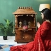 D'Dass Honey Finish Solid Sheesham Wooden Temple For Pooja