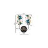 Rhett Dual Multicolor cotton shade wall mounted lamp with Steel Base