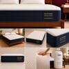 Loom and Needles Orthopedic Mattress Dual Comfort with Hard and Soft Foam Flip Mattress 75x48x4 in