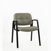 Kepler Brooks Embassy Leatherette Visitor Chair in Grey Colour