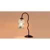 Multicolor Mosaic Glass Zig Zag Curvy Table lamp with Iron Base (EN07)