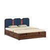 Classic Sheesham Wood King Size Bed With Hydraulic Storage in Provincial Teak Finish