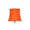 Braden Orange Fabric Floor Lamp with Black Iron Base