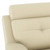 Raphael Leatherette One Seater Manual Recliner in Off White Colour