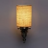 Devansh Metal Electric Wall Light in Antique Gold Colour with White Shade Count of 1 Light