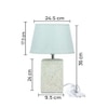 Textured Leaf Table Lamp Green Nature Inspired