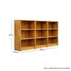 Hexa Engineered Wood Bookshelf Multipurpose Storage Rack in Giant Wood Colour