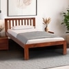 Orian Solid Wood Single Size Non Storage Bed In Honey Oak Finish