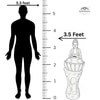 White  2Ft Lotus Buddha Water Fountain With Stand