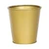 Glass Shape Planter Set Of 3 In Gold Colour