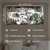 Self Made Money Graffiti Canvas Wall Painting Home Decor 22x46 Inch