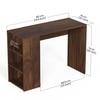 Bluewud Radisso Mini Engineered Wood Studytable In Brown Maple Finish