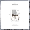 Scandinavian Erza Dining Chair Cocoa Finish