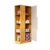 Hexa Red Wooden 1 Door Wardrobe with Hanging Space in Giant Wood and Frosty White Colour