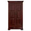 Parker 2 Door 2 Drawer Sheesham Wood Wardrobe in dark Honey Oak Finish
