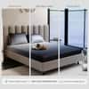 Stoa Paris 300TC UltrSatin King Bedsheet Set Satin King Black Grey