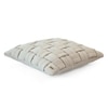 Basket Knit Pale Whisper Cushion Cover 16X16  Inches
