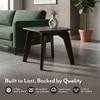 Galaxy Stone Side Table in American Walnut Finish