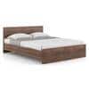 Zoey Engineered Wood Queen Size Bed In Classic Walnut Finish