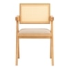 Scandinavian Kairi Dining Chair Beige Natural Wood Finish