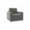 Apollo Compact Sofa Set (Colour : Ash Grey Velvet, Cushion : Soft, Back Type : Regular, Seater : 3+1+1)