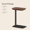Otis C Table In Black And Walnut Finish