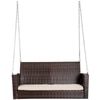 Carry Bird Wicker Patio Furniture Outdoor Balcony Swings In Brown And Beige Colour