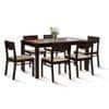 Floyd 6 Seater Dining Table Glass Top With Set Of 6 Kerry Dining Chairs
