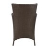 Darwin Wicker Table And Chair Set In Brown Dual Tone Finish