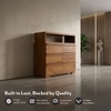 Ohio Chest of Drawer in Amber Walnut Finish