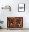Lifty  Sheesham Wood Cabinet In Provincial Teak Finish
