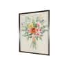 Beige Red Framed Folk Canvas Wall Prints Canvas Wall Prints Set of 1 Multicolor Matte