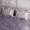 Stoa Paris Super King Size Cotton Bedsheet with 2 Pillow Covers  Size Wisteria Shade Violet