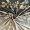 Grey Floral 400 TC Cotton Flat Super King Size Bedsheet With 2 Pilllow Covers From Threads