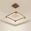 Atrium Brown Solid Wood Single Hanging Light